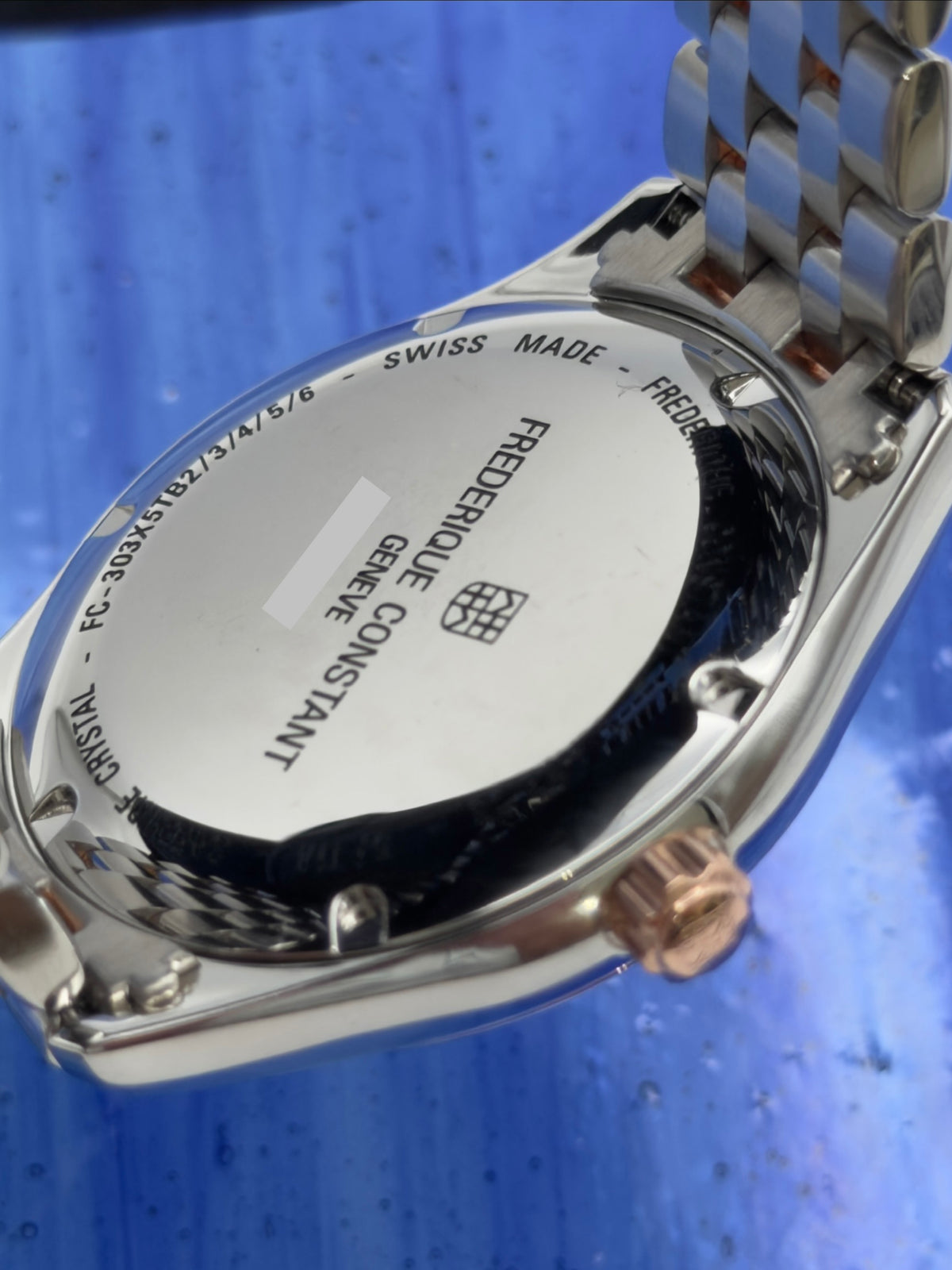 Frederique Constant Classics Automatic 40mm White Dial Two-Tone Rose Gold/Steel Bracelet FC-303SS5B2B - w/ Box
