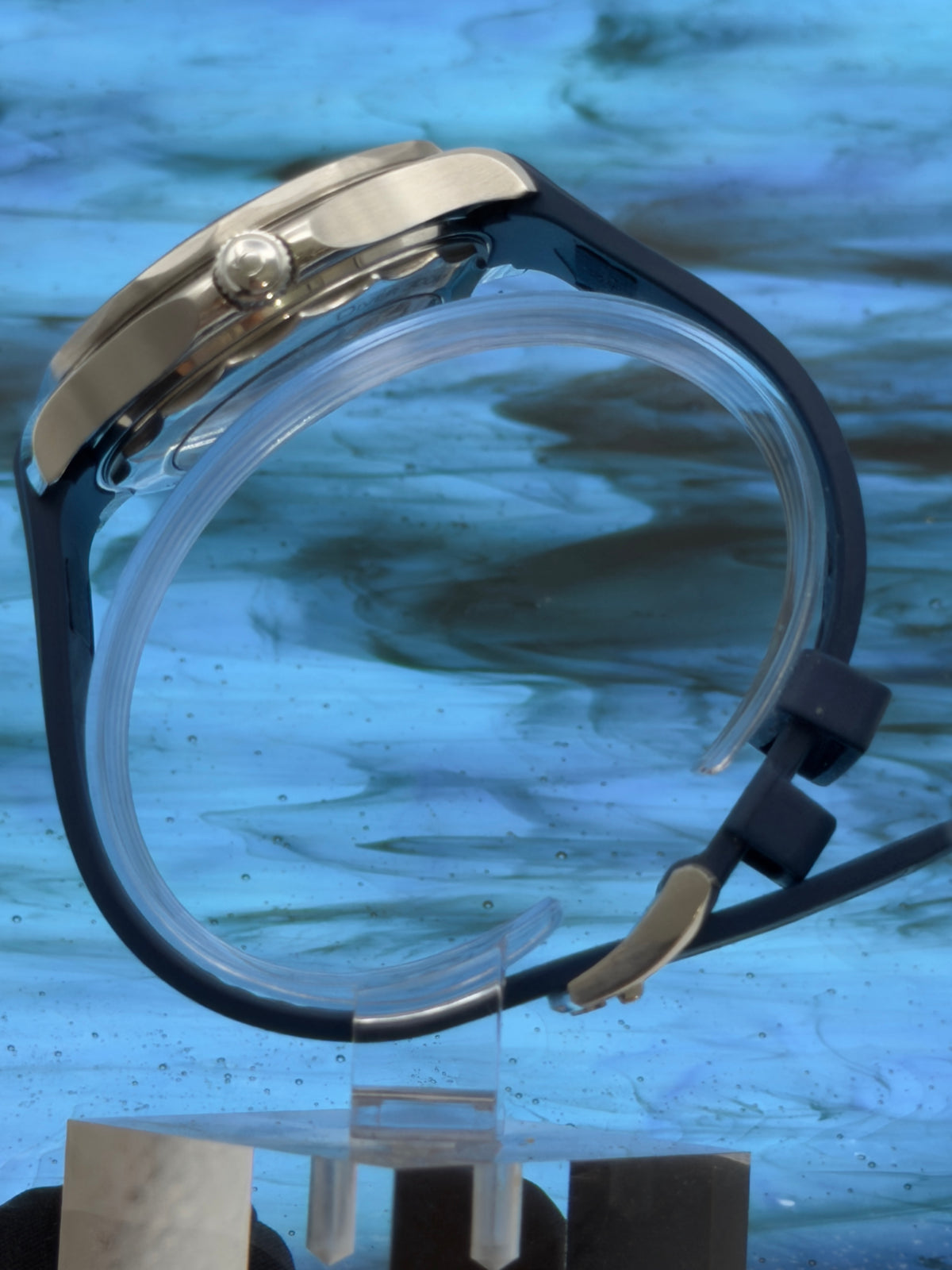 2022 OMEGA Seamaster 42mm Diver 300M Grey Wave Dial Blue Rubber Strap 210.32.42.20.06.001 ~ Complete Set ~ WARRANTY