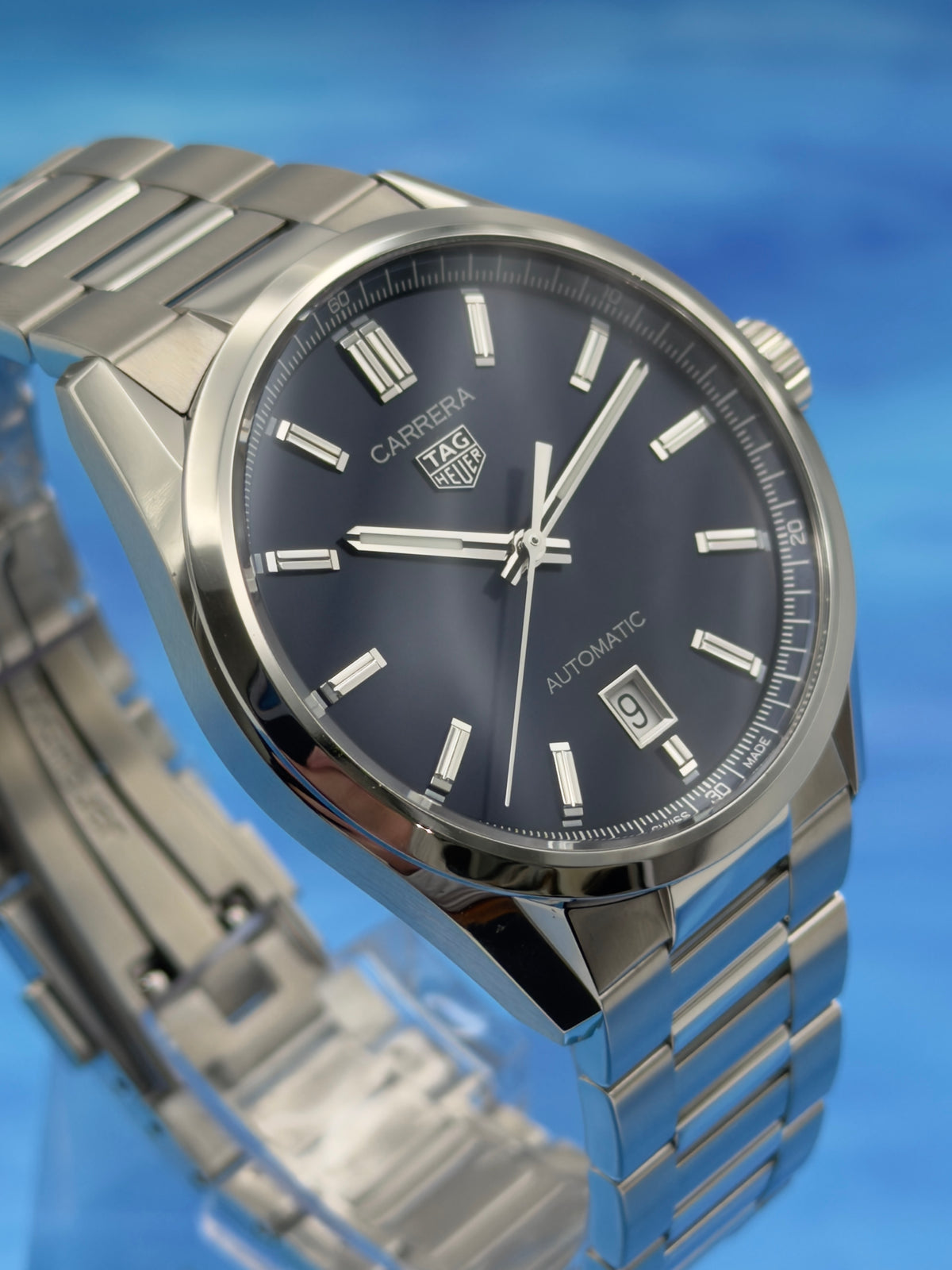 2025 TAG Heuer Carrera 5 Automatic 39mm Blue Dial SS Bracelet WBN2112.BA0639 - Complete Set - WARRANTY