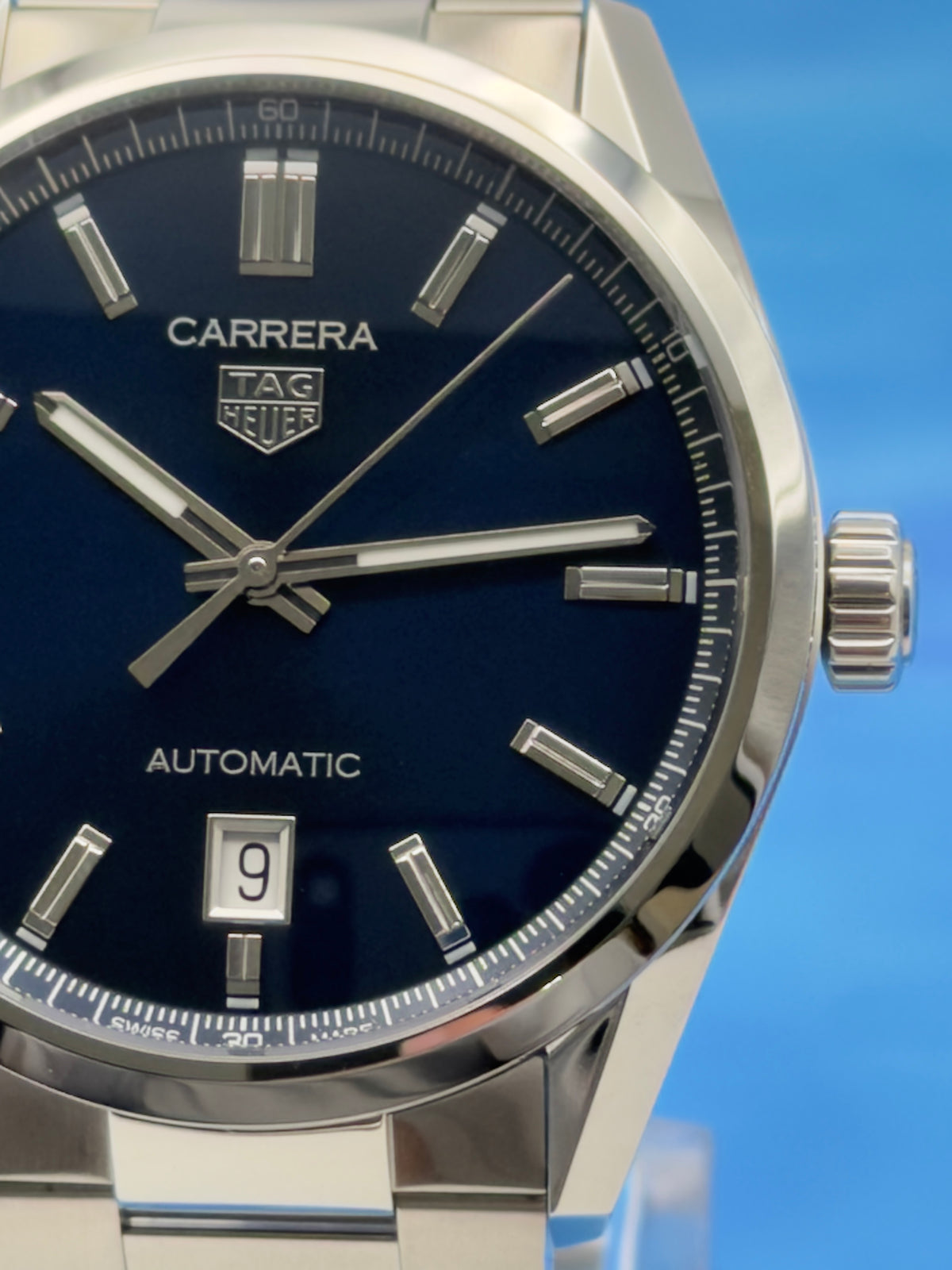 2025 TAG Heuer Carrera 5 Automatic 39mm Blue Dial SS Bracelet WBN2112.BA0639 - Complete Set - WARRANTY