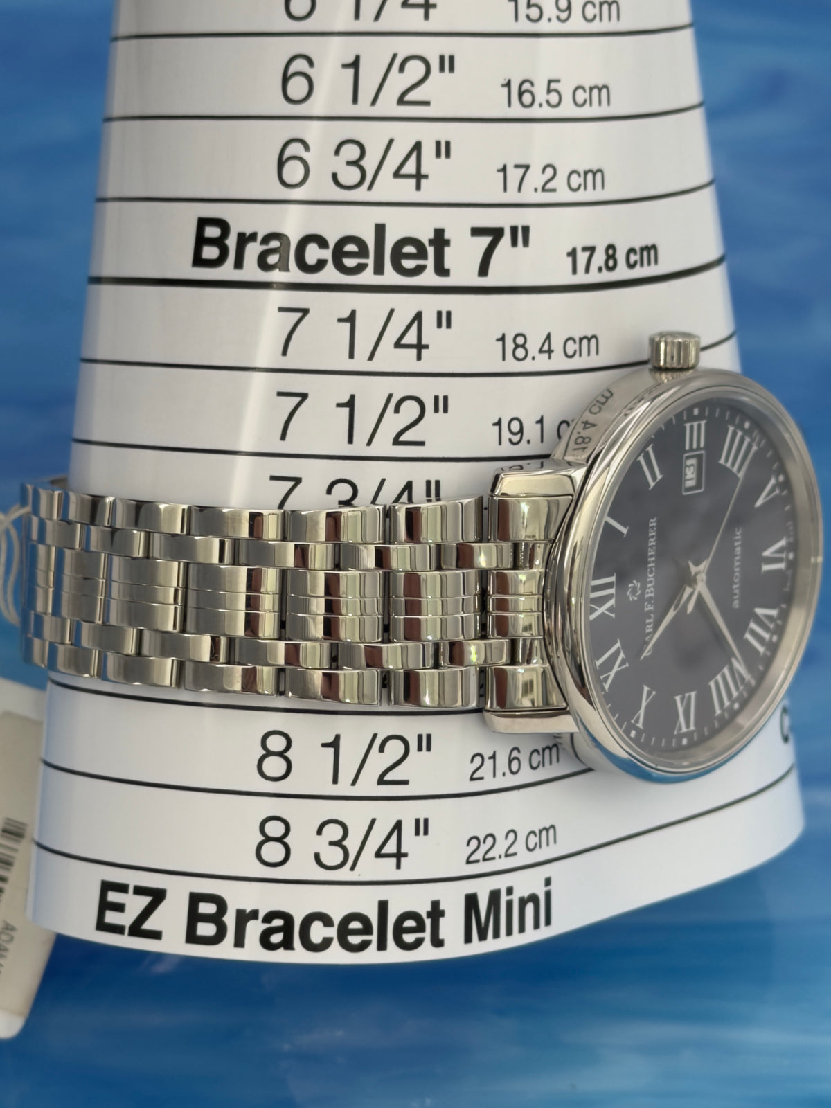 UNWORN w/ Tags Carl F. Bucherer Adamavi 40mm Blue Dial Steel bracelet 00.10318.08.51.21 ~ Watch Only & PLT Travel Case
