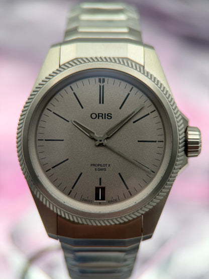 UNWORN w/ Tags - Oris ProPilot X Calibre 400 39MM Titanium  Automatic ~ Complete Set - FULL 10 YR WARRANTY