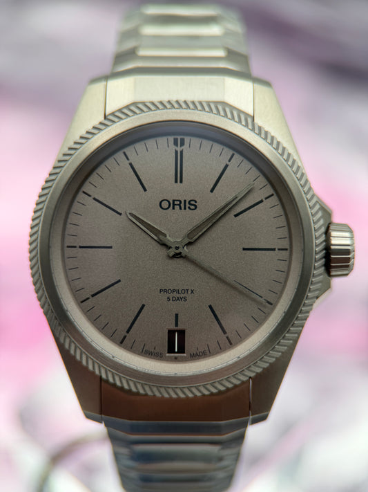 UNWORN w/ Tags - Oris ProPilot X Calibre 400 39MM Titanium  Automatic ~ Complete Set - FULL 10 YR WARRANTY
