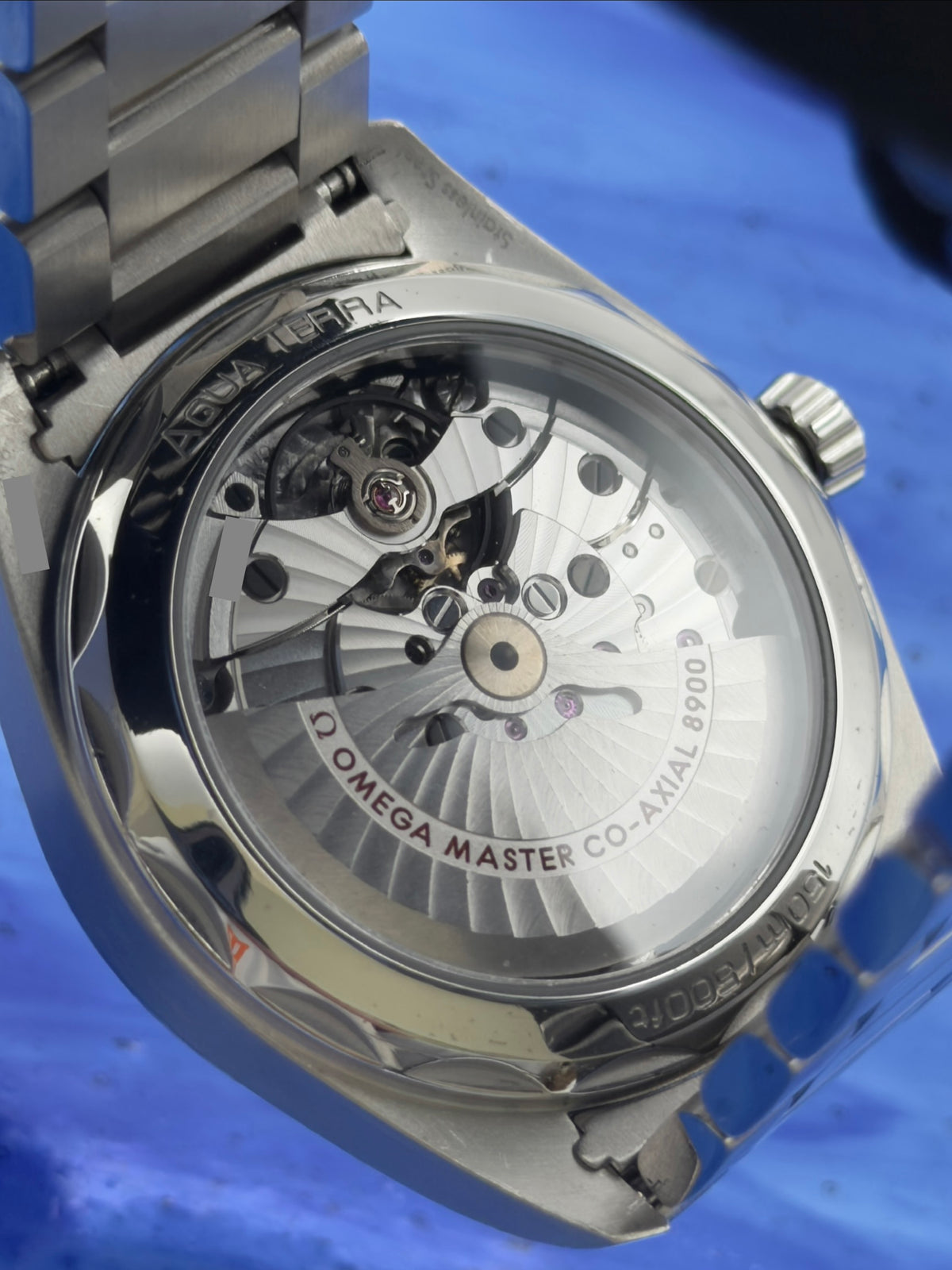 2023 Omega Seamaster 41mm Aqua Terra 150M "Teak" Blue Dial w/ SS Bracelet 220.10.41.21.03.004 ~ Complete Set - WARRANTY