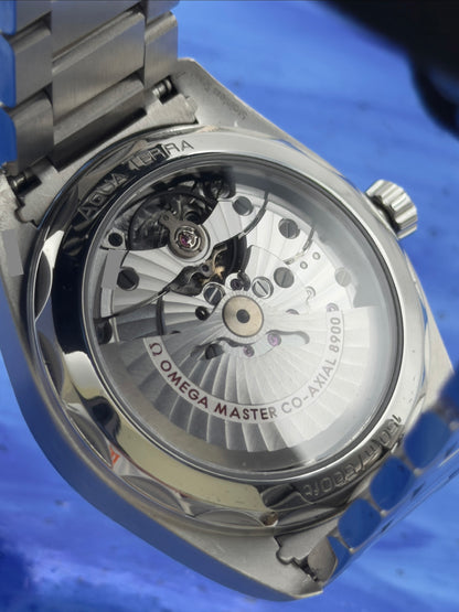 2023 Omega Seamaster 41mm Aqua Terra 150M "Teak" Blue Dial w/ SS Bracelet 220.10.41.21.03.004 ~ Complete Set - WARRANTY