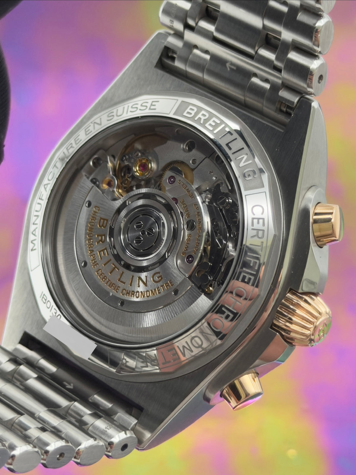 2023 Breitling Chronomat B01 42mm Stainless Steel & 18k Red Gold on SS Bracelet IB0134101G1A1 ~ Complete Set ~ WARRANTY