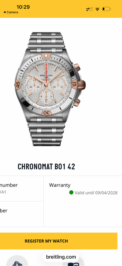 2023 Breitling Chronomat B01 42mm Stainless Steel & 18k Red Gold on SS Bracelet IB0134101G1A1 ~ Complete Set ~ WARRANTY
