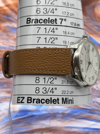 UNWORN Frederique Constant Classics Index Automatic 40mm Silver White Dial Brown Leather Strap  ~ Complete Set - MFG Warranty