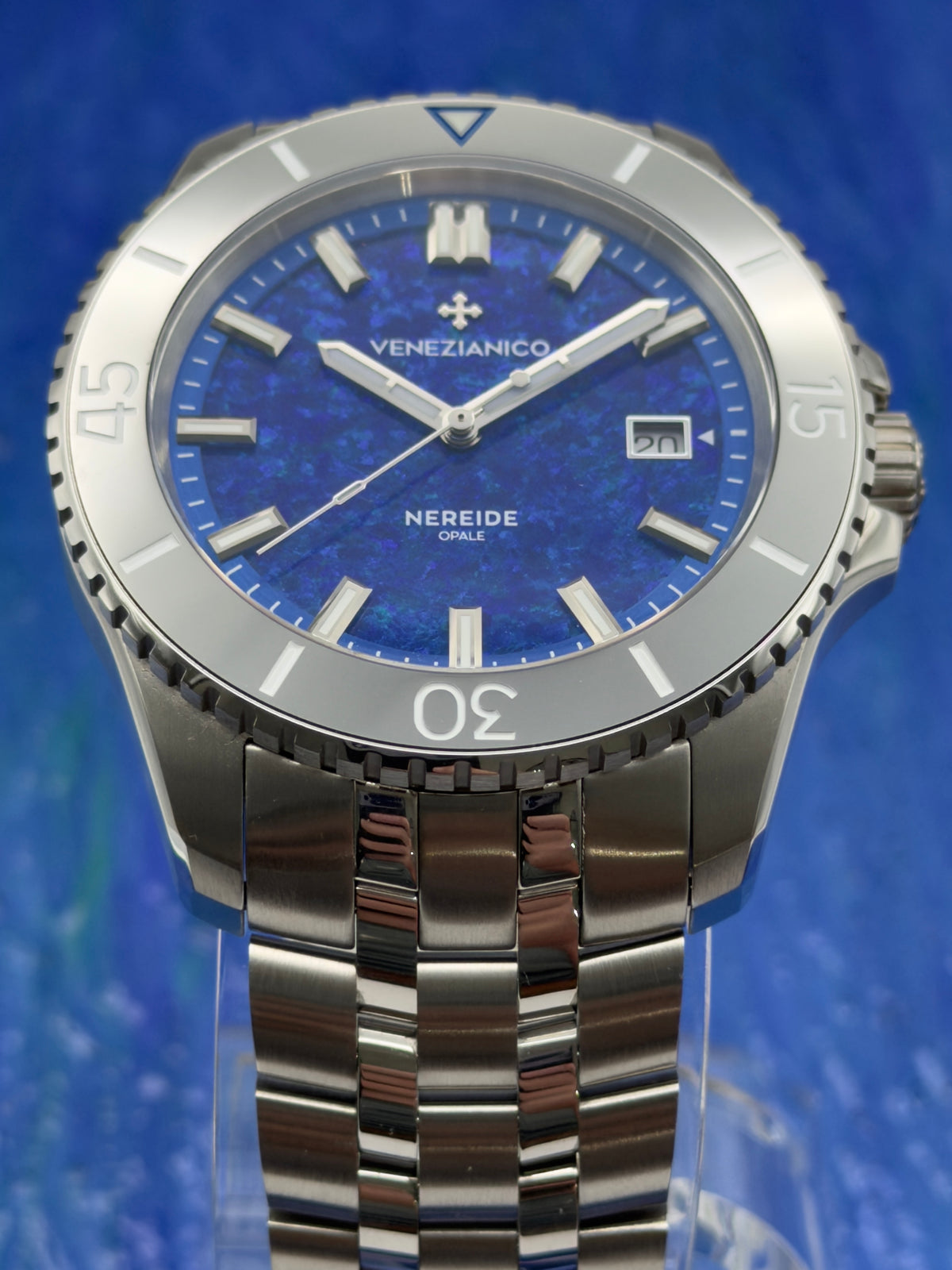 UNWORN - 2026 Venezianico Nereide Opale Blu 42 mm Blue Opal Dial ~ Limited Edition ~ Complete Set