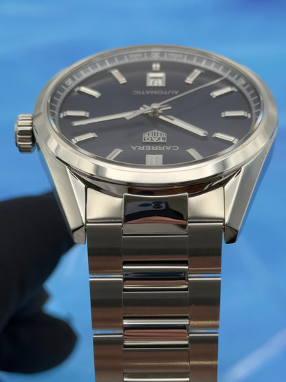 2025 TAG Heuer Carrera 5 Automatic 39mm Blue Dial SS Bracelet WBN2112.BA0639 - Complete Set - WARRANTY