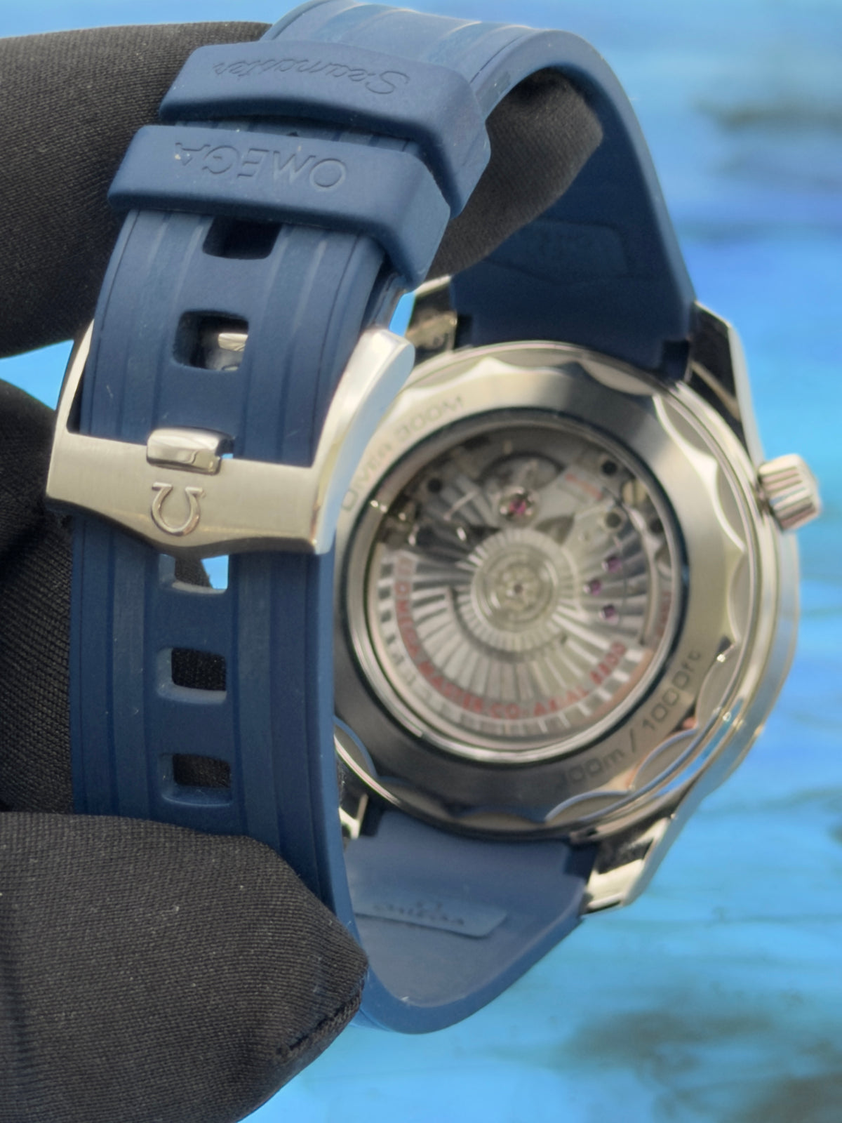 2022 OMEGA Seamaster 42mm Diver 300M Grey Wave Dial Blue Rubber Strap 210.32.42.20.06.001 ~ Complete Set ~ WARRANTY