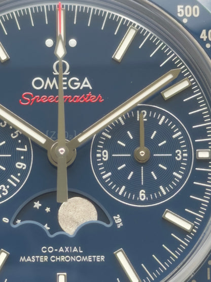 2022 Omega Speedmaster Moonphase “Blue Side of the Moon” 44.25MM Ceramic Automatic -UNWORN -Complete Set