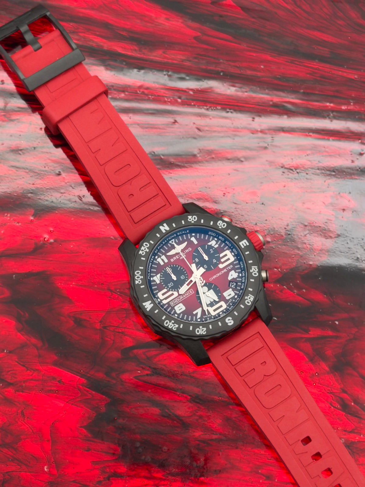 UNWORN 2026 Breitling Endurance Pro IRONMAN® Special Edition Red Dial w/ Red Rubber Strap X82310 -Complete Set - WARRANTY