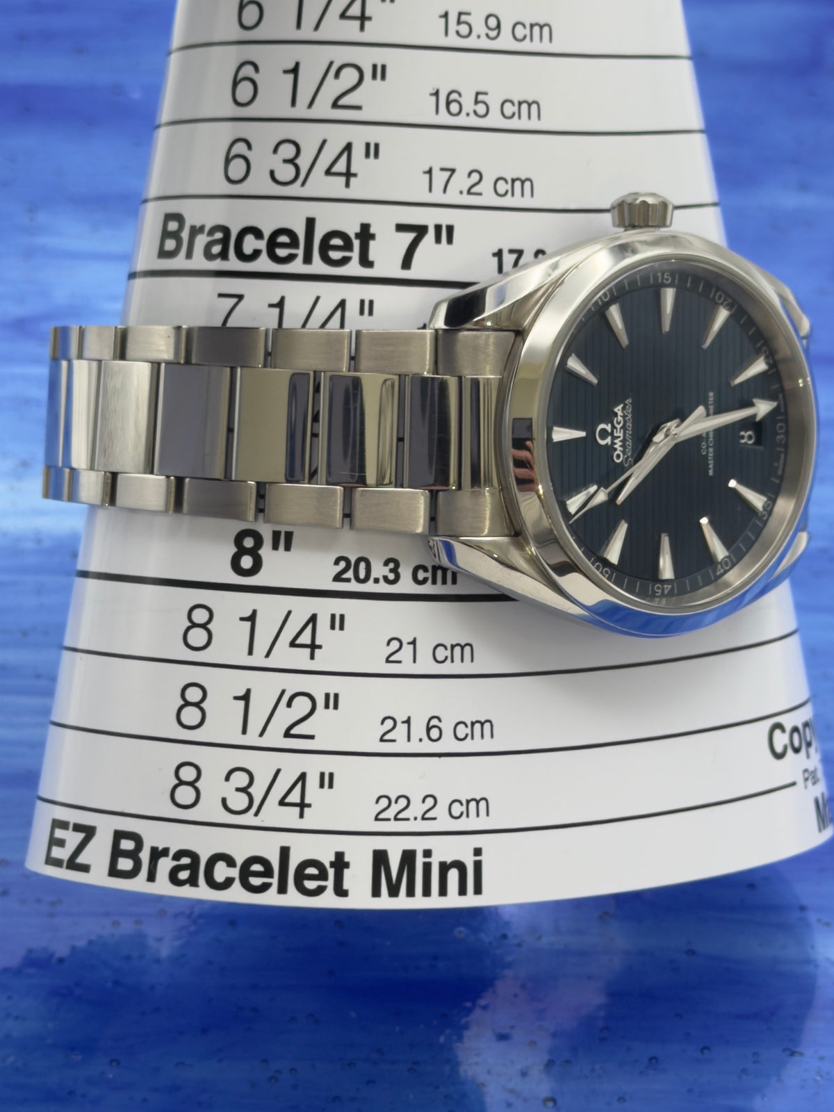 2023 Omega Seamaster 41mm Aqua Terra 150M "Teak" Blue Dial w/ SS Bracelet 220.10.41.21.03.004 ~ Complete Set - WARRANTY