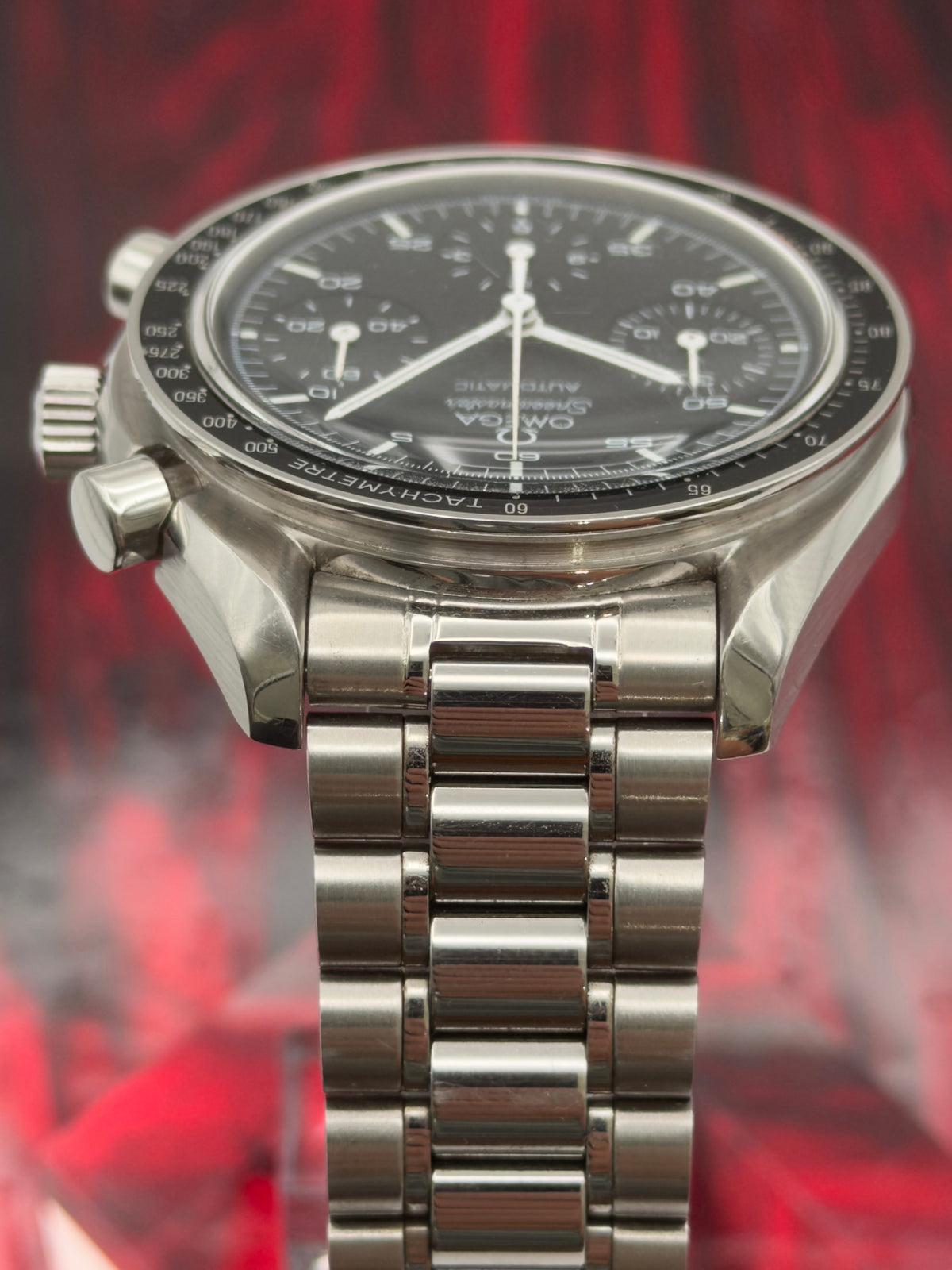 Omega Speedmaster Reduced 39mm Black Dial Steel Bracelet 3510.50.00 - Complete Set w/ Extra Links
