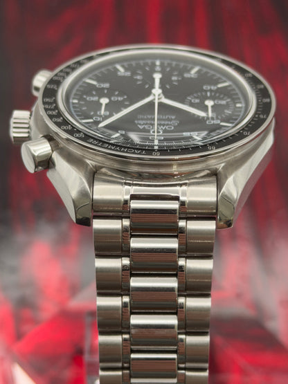 Omega Speedmaster Reduced 39mm Black Dial Steel Bracelet 3510.50.00 - Complete Set w/ Extra Links