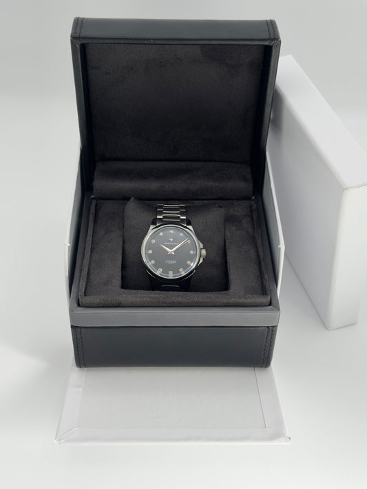 2024 Venezianico Redentore 36 mm Diamond Black Mother of Pearl Dial ~ 1121521C - Watch & Generic Box