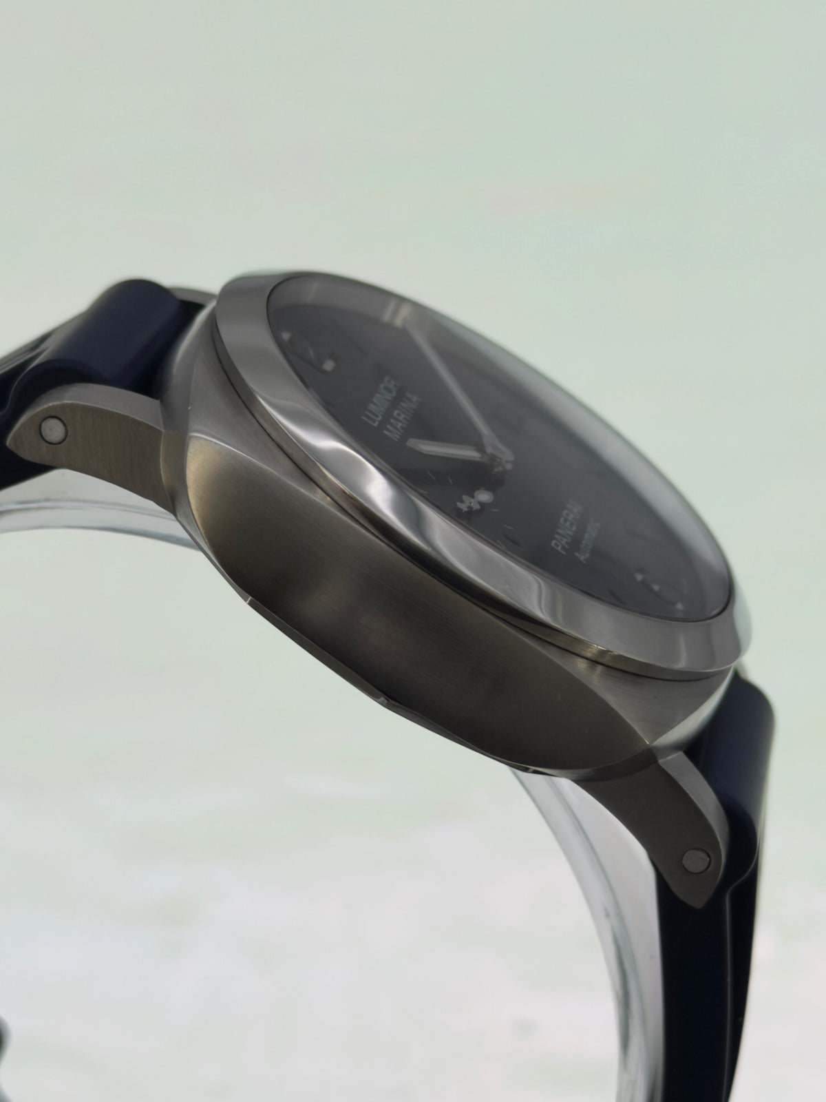 2020 Panerai Luminor Marina 42mm Blue Dial on Blue Rubber Strap PAM01393 ~ B&P